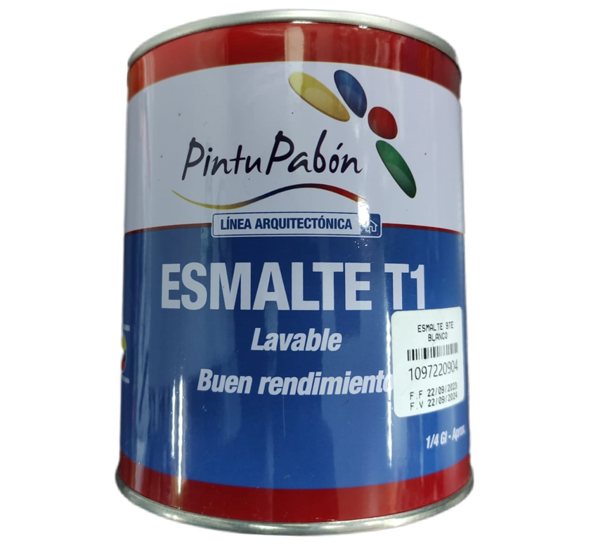 ESMALTE BLANCO BRILLANTE PINTU PABON 1/4