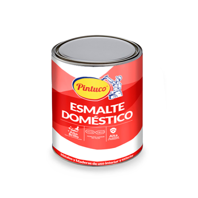 ESMALTE BLANCO BRILLANTE DOMESTICO PINTUCO 1/4