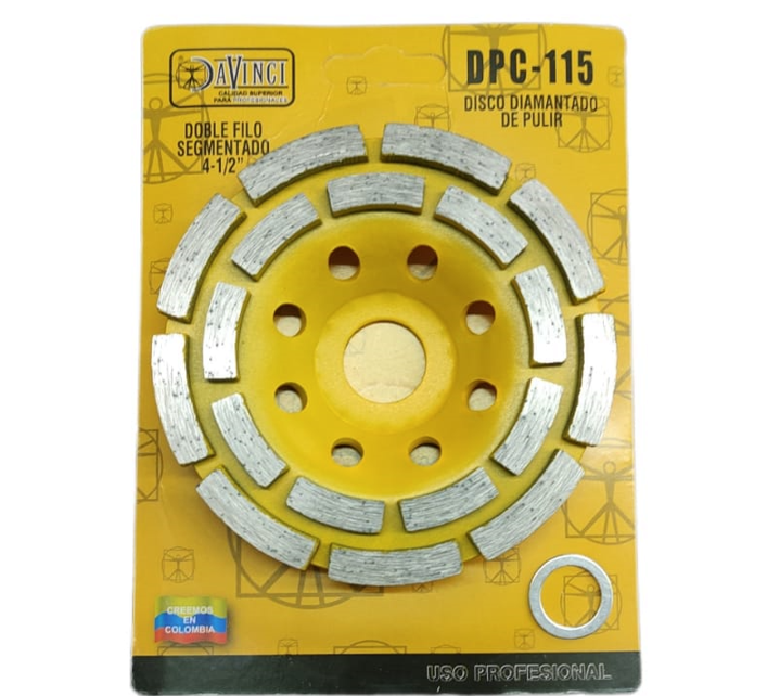 DISCO DIAMANTADO DE PULIR 4 1/2 DAVINCI