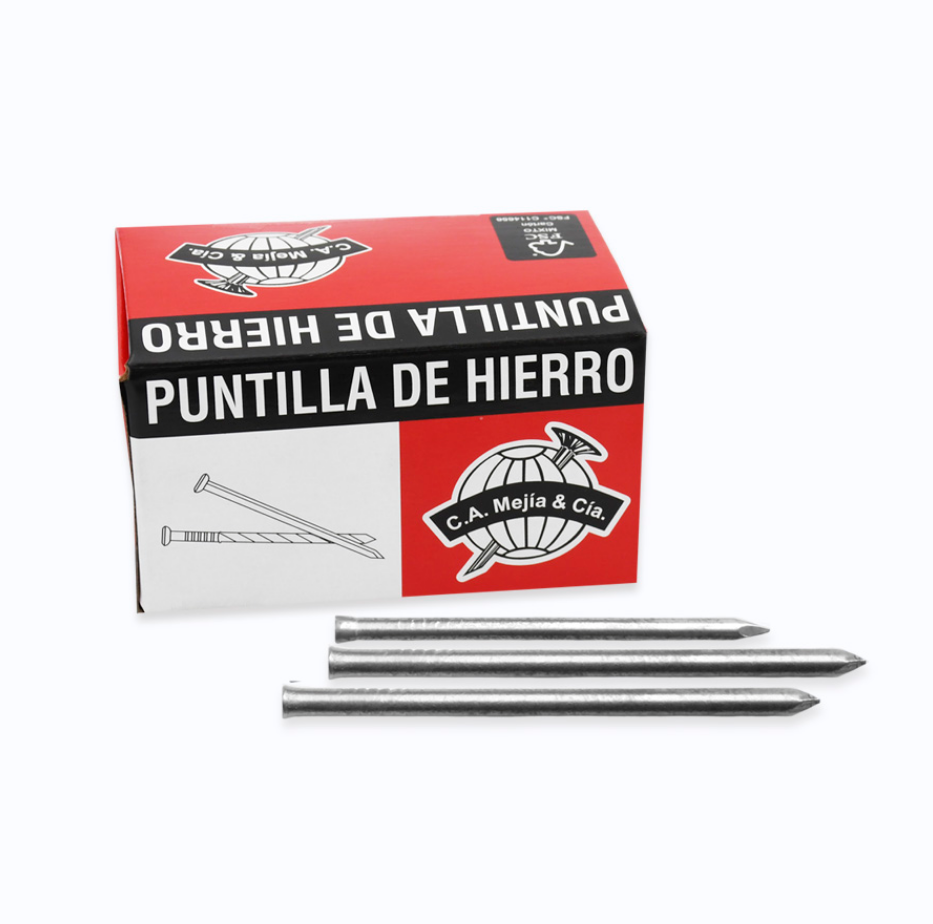 CAJA PUNTILLA SIN CABEZA C.A MEJIA 400G 3/4