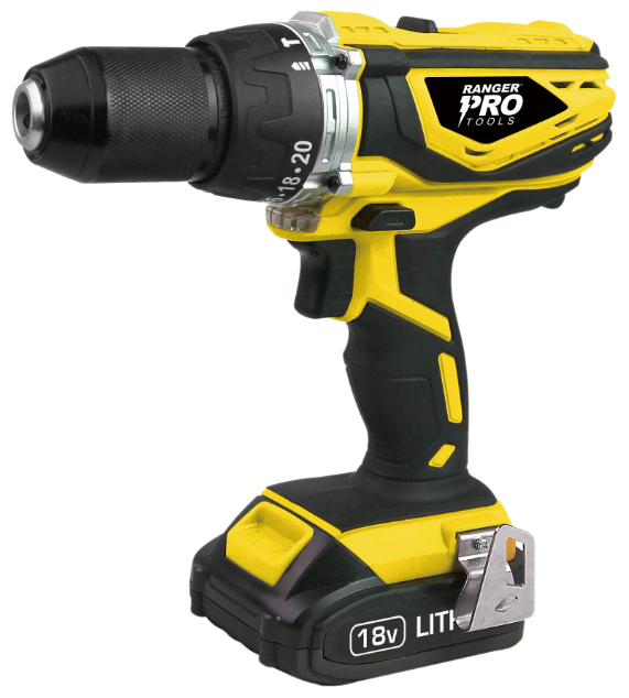 TALADRO INALAMBRICO 1/2&quot; 20V 2 BATERIAS RANGER